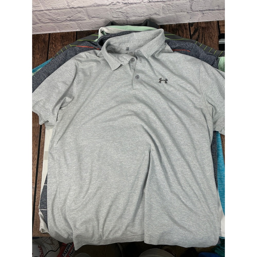 Under Armour Men's 2XL Loose Fit Polo Shirt Lot of 6 Performance Golf HeatGear - Picture 13 of 14